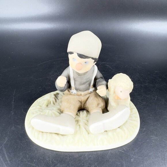 Kim Anderson 1999 I Promise You Laughter And Smiles Boy And Lamb Clown Figure - Picture 6 of 8